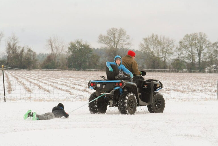 Snow Covered our Land in South Georgia